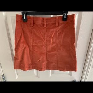Suede mini skirt